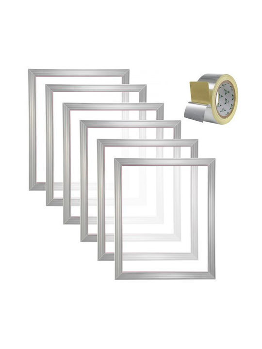 Vevor Κορνίζα Μεταλλική με Ασημί Πλαίσιο 6τμχ