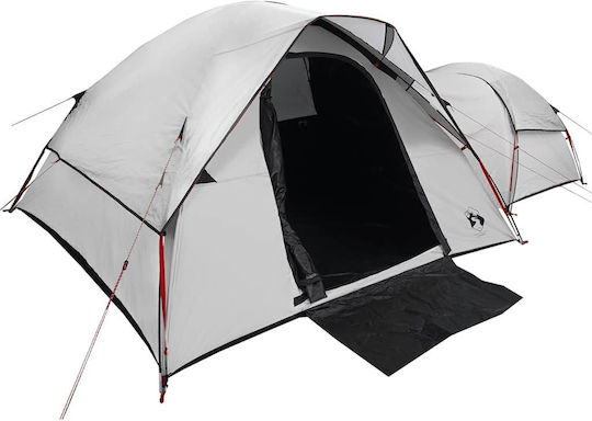 vidaXL Σκηνή Camping Τούνελ Λευκή για 5 Άτομα