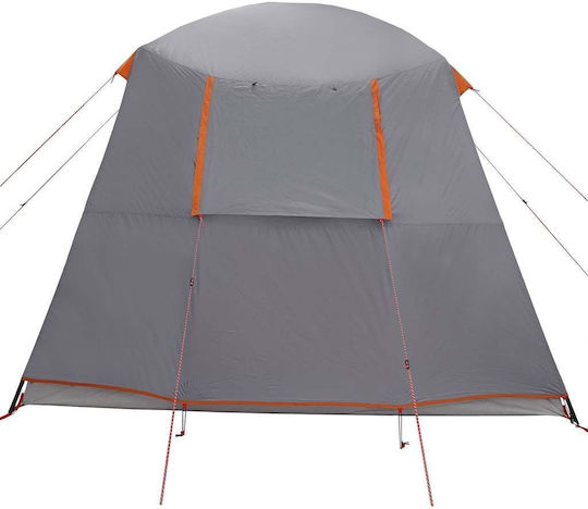 vidaXL Σκηνή Camping Γκρι για 5 Άτομα 450x275x228εκ.