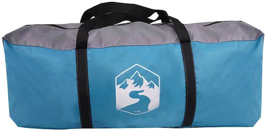 vidaXL Campingzelte Tunnel Blau für 6 Personen 564x260x185cm