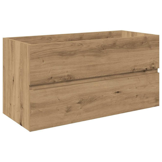 vidaXL Πάγκος με Νιπτήρα Μ90xΒ45xΥ38.5cm Καφέ