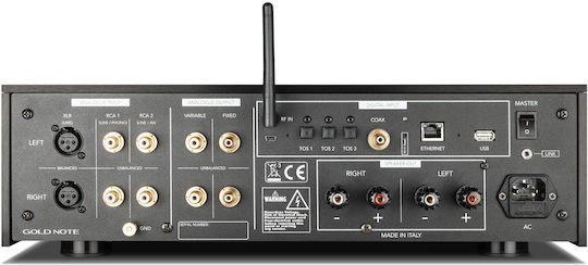 Gold Note Ολοκληρωμένος Ενισχυτής Hi-Fi Stereo 120W/8Ω Μαύρος