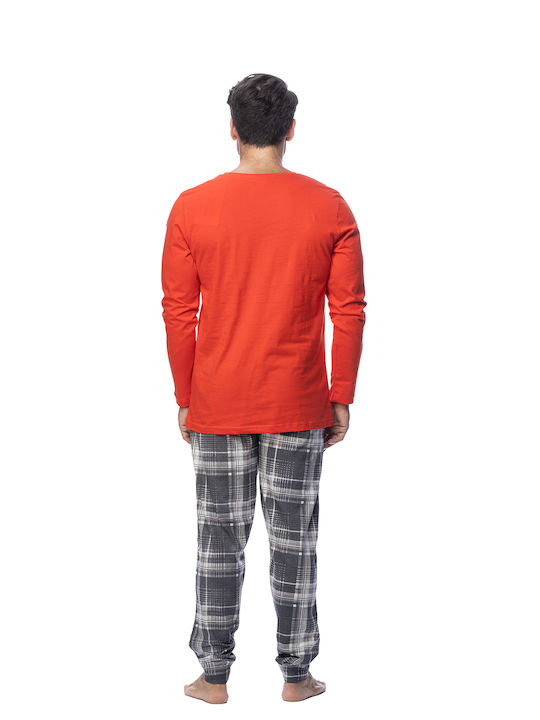 Gazzaz Men's Cotton Pyjamas "Obsession"-104310 Red