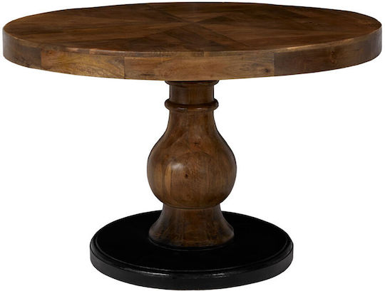 Magnolia Round Table Dining Room from Solid Wood Natural 120x120x77cm