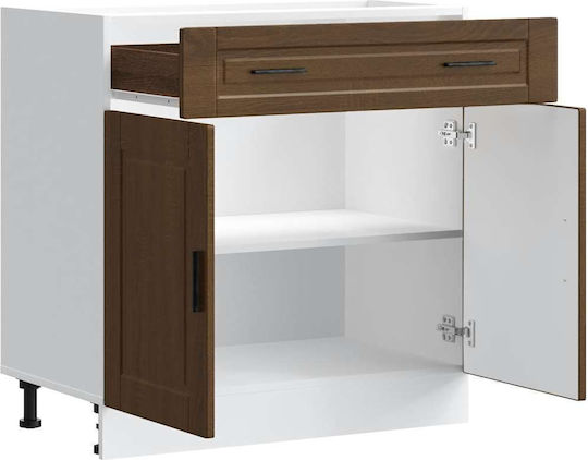 Floor Cabinet Brown Oak 80x46x81.5cm