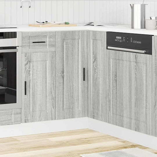 Corner Cabinet Floor Gray Sonoma 75.5x75.5x81.5cm