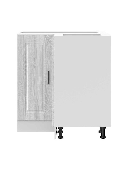 Dulap de Colț pardoseală Gray Sonoma 75.5x75.5x81.5buc