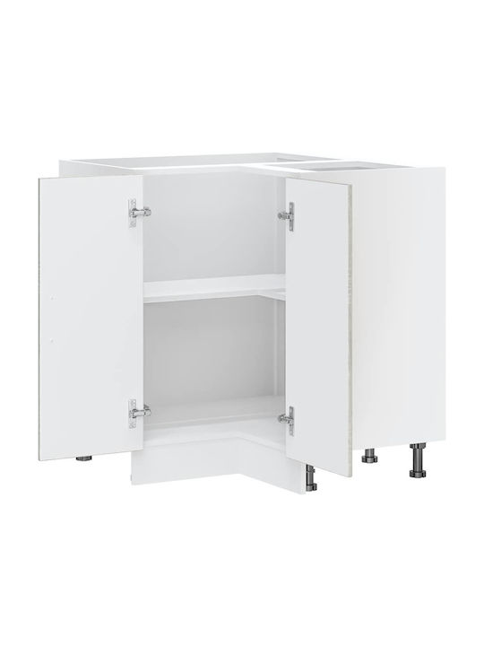 Dulap de Colț pardoseală Gray Sonoma 75.5x75.5x81.5buc