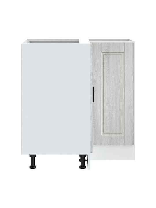 Dulap de Colț pardoseală Gray Sonoma 75.5x75.5x81.5buc