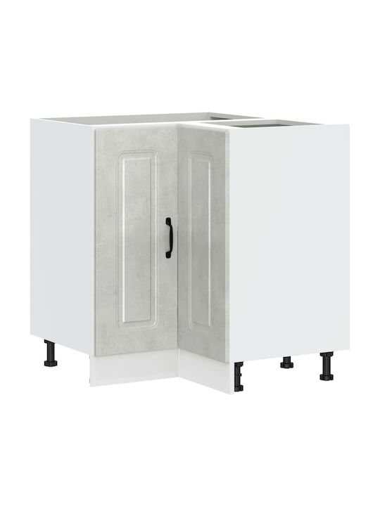 Eckschrank Boden Grey Concrete 75.5x75.5x81.5cm