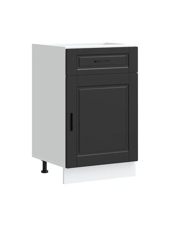 Floor Cabinet Black 50x46x81.5pcs