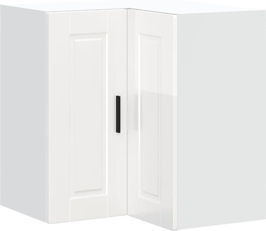 Dulap de Colț Suspendata Gloss White 57x57x60buc
