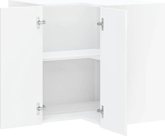 Dulap de Colț Suspendata Gloss White 57x57x60buc