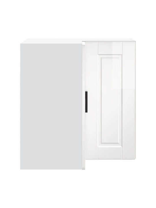 Ъглов Шкаф Окачен Gloss White 57x57x60бр