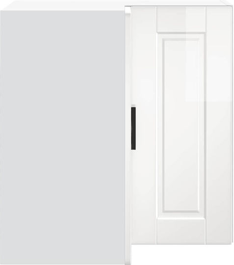 Dulap de Colț Suspendata Gloss White 57x57x60buc