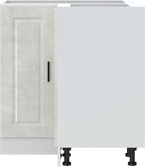 Eckschrank Boden Grey Concrete 75.5x75.5x81.5cm