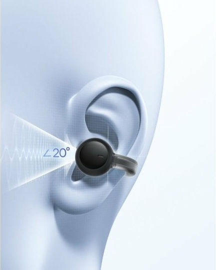 Baseus AirGo AS01 Offenes Ohr Bluetooth-Freisprecheinrichtung Kopfhörer mit Ladeetui Black / Transparent