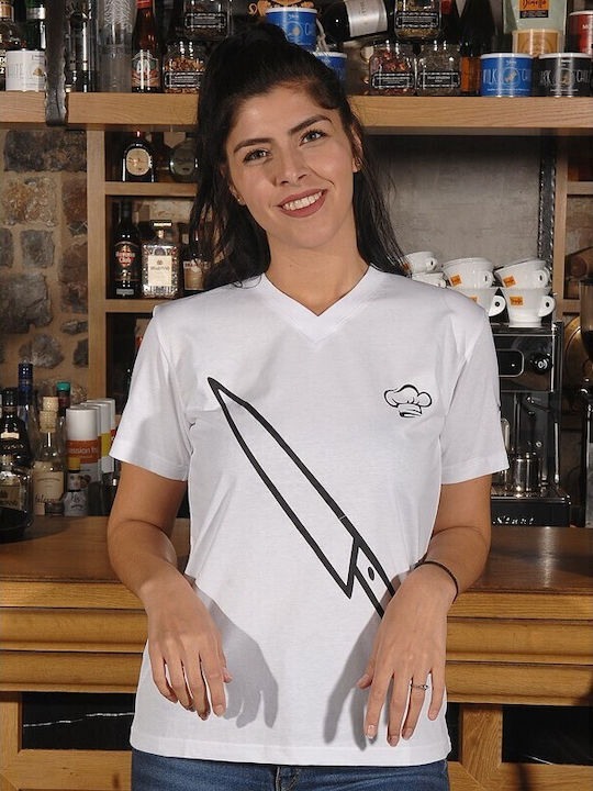 Tips Women's Short Sleeve Promotional T-Shirt White