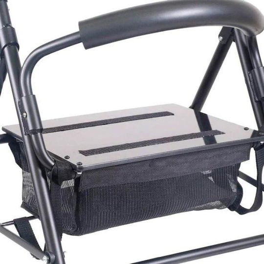 KMINA Foldable Aluminum Walker Black K10013