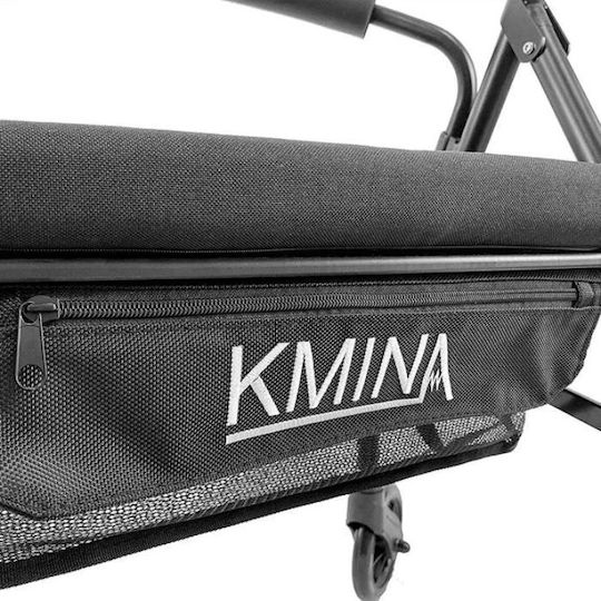 KMINA Foldable Aluminum Walker Black K10013