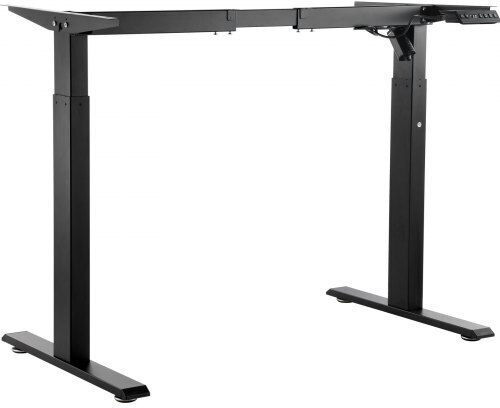 Vevor Collapsible Metallic Desk Base with Adjustable Black