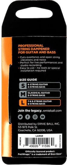 Ernie Ball 9614 String Muting Large Black