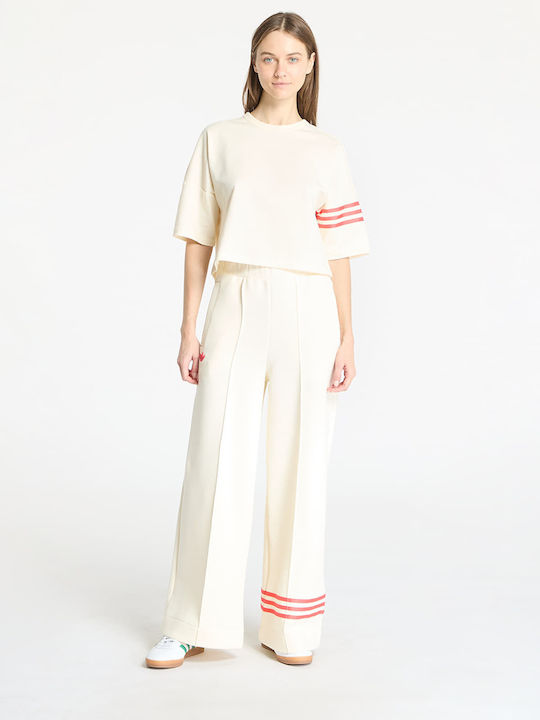 Adicolor Neuclassics Παντελόνι Φόρμας Cream White, Real Coral