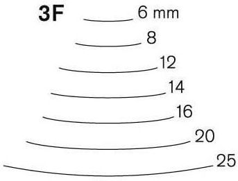 Pfeil 3f/8 Fishtail Wood Carving Chisel Slightly Curved Edge 8mm