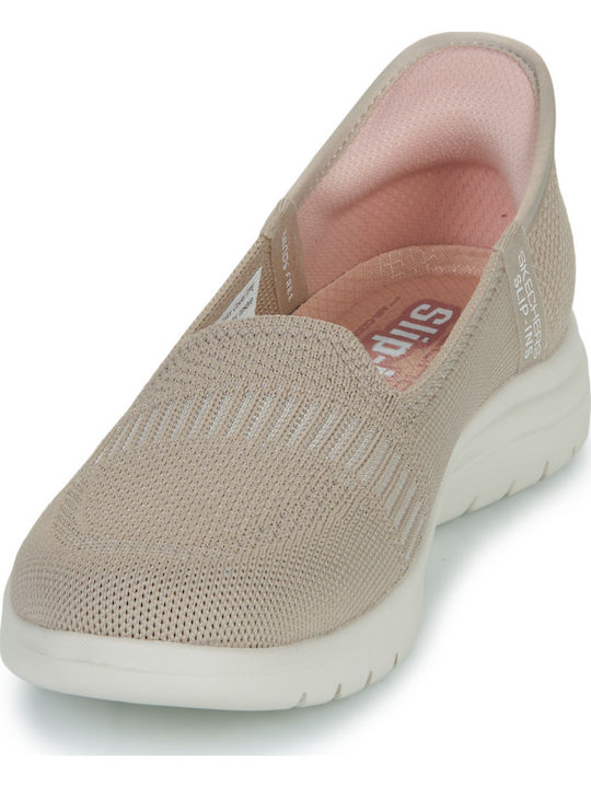 Γυναικεία Slip-On Μπεζ