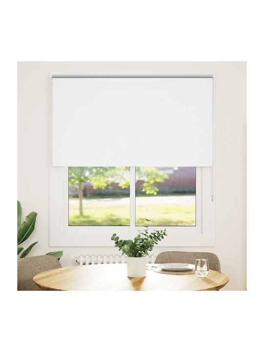 vidaXL Roller Blinds Total Blackout White W125xH150cm 4011913