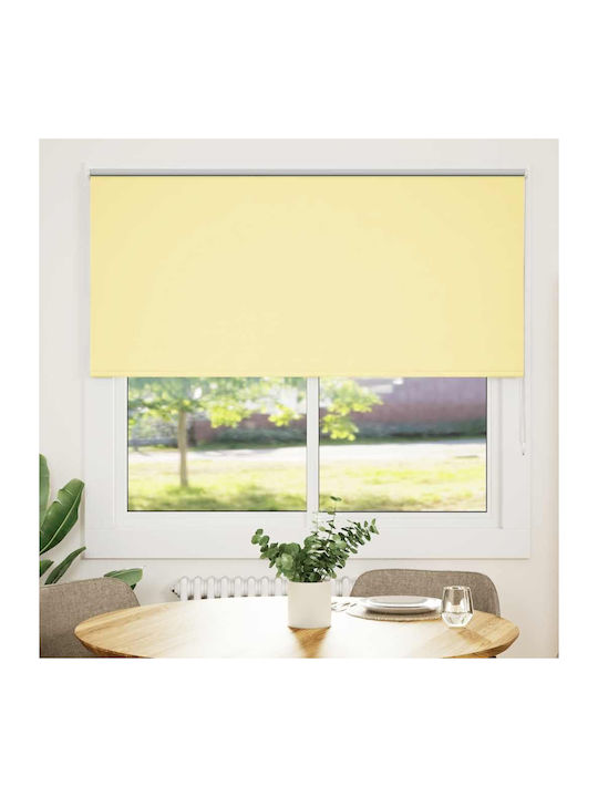 vidaXL Roller Blinds Total Blackout Yellow W160xH150cm 4012050