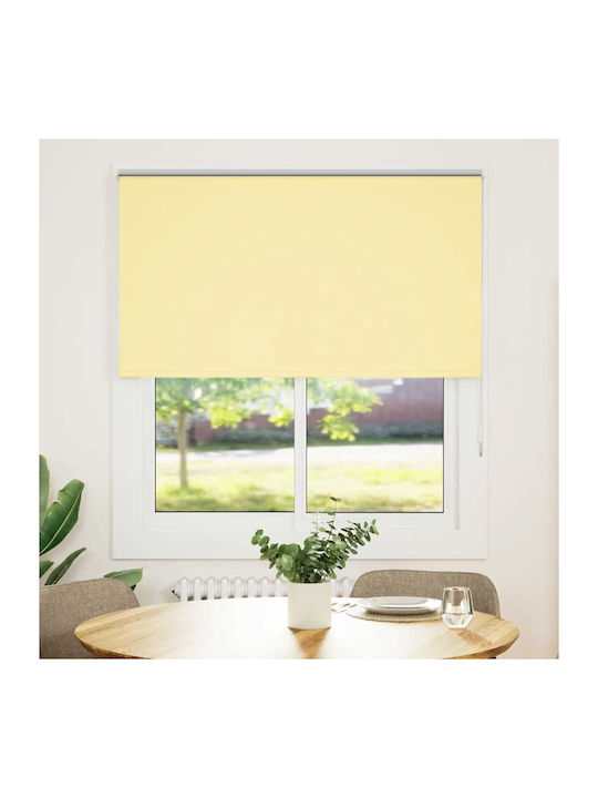 vidaXL Roller Blinds Total Blackout Yellow W120xH150cm 4012042