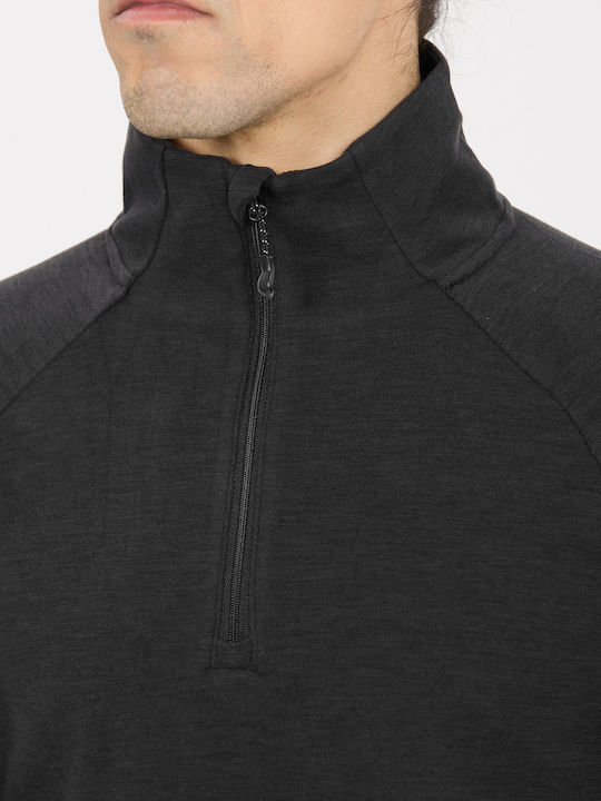 Athletic Long Sleeve Blouse Phantom