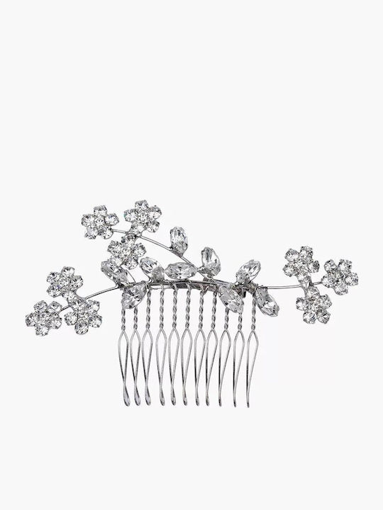 Bridal Jewelry Comb Zircon Silver Shade Gabriela Crystal Comb Ba589 Hair Duty Hrd-ba589