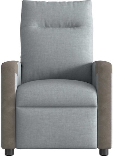Relaxsessel Friseurwaschbecken mit Fußhocker Light Grey 69x86x100cm