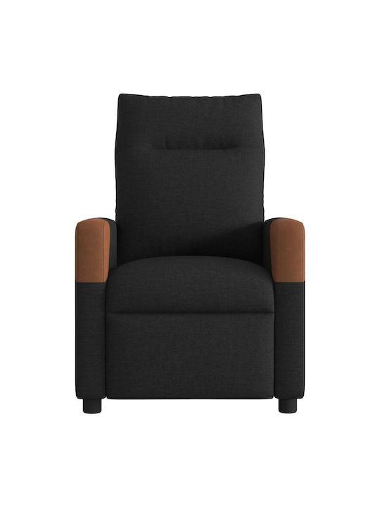 Πολυθρόνα Relax Massage με Υποπόδιο Μαύρη 69x86x100cm