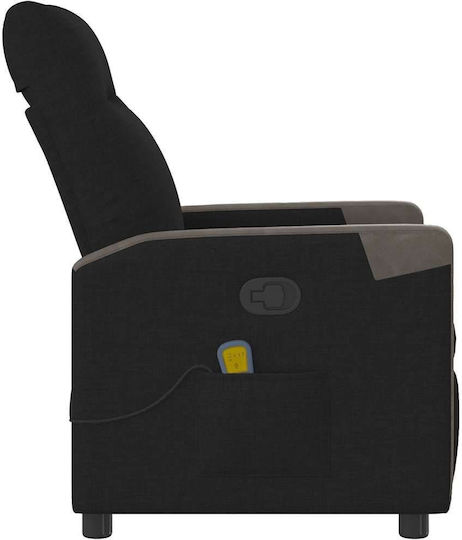 Relaxsessel Friseurwaschbecken mit Fußhocker Black 69x86x100cm