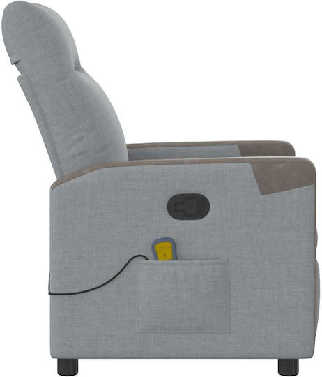 Relaxsessel Friseurwaschbecken mit Fußhocker Light Grey 69x86x100cm