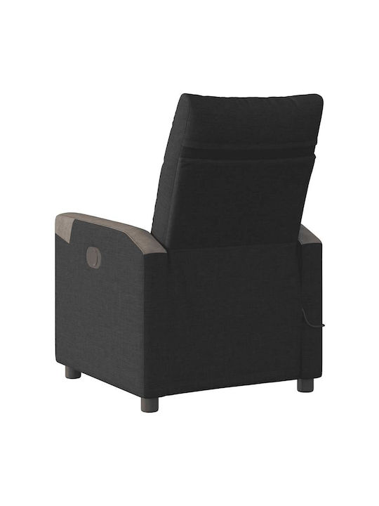 Relaxsessel Friseurwaschbecken mit Fußhocker Black 69x86x100cm