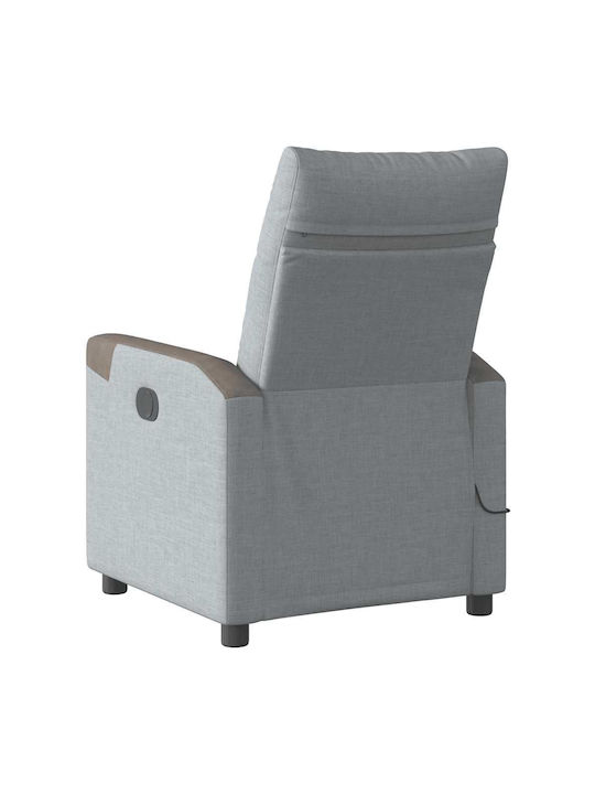 Relaxsessel Friseurwaschbecken mit Fußhocker Light Grey 69x86x100cm