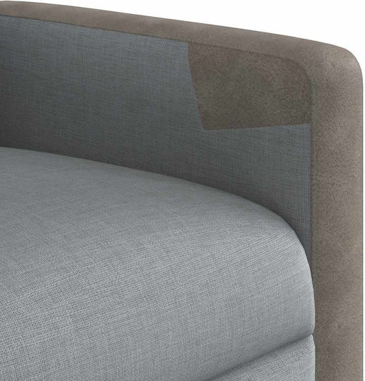 Relaxsessel Friseurwaschbecken mit Fußhocker Light Grey 69x86x100cm
