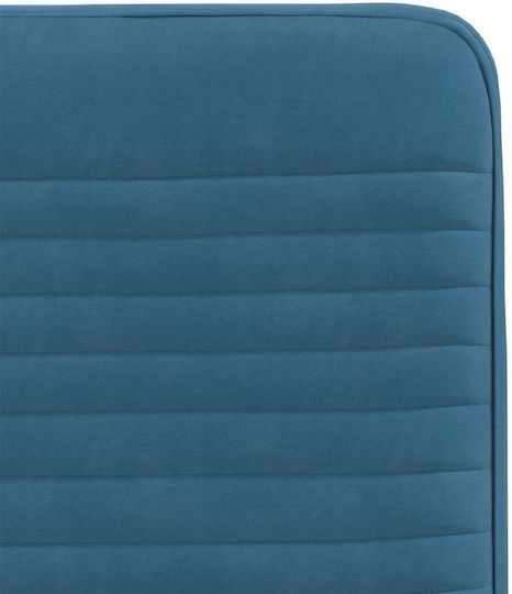 Dining Room Velvet Chair Blue 45x54x83cm 2pcs