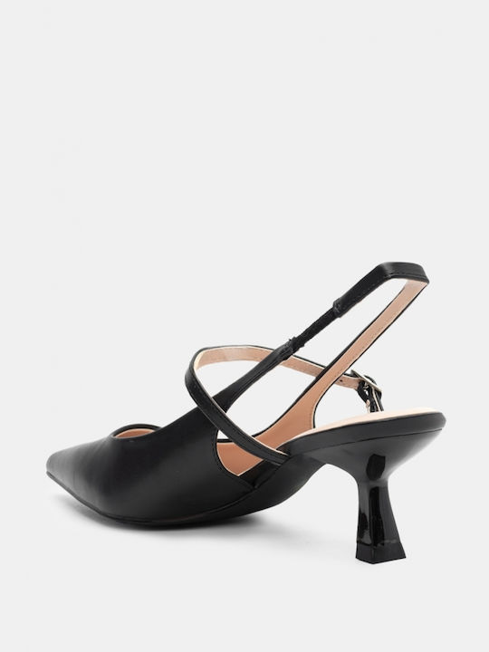 Luigi Pointed Toe Black Heels