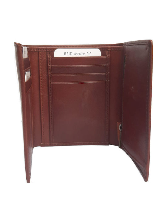Leather Men's Wallet Classic with RFID Brown