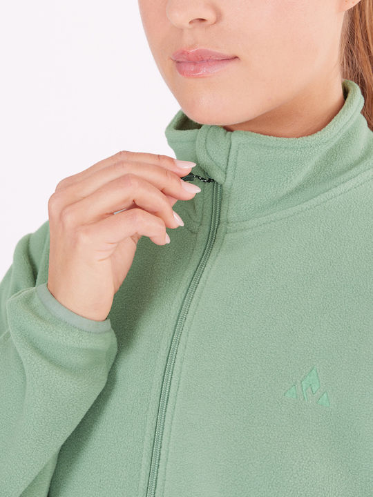 Women's Cardigan with Zipper Slate Gray