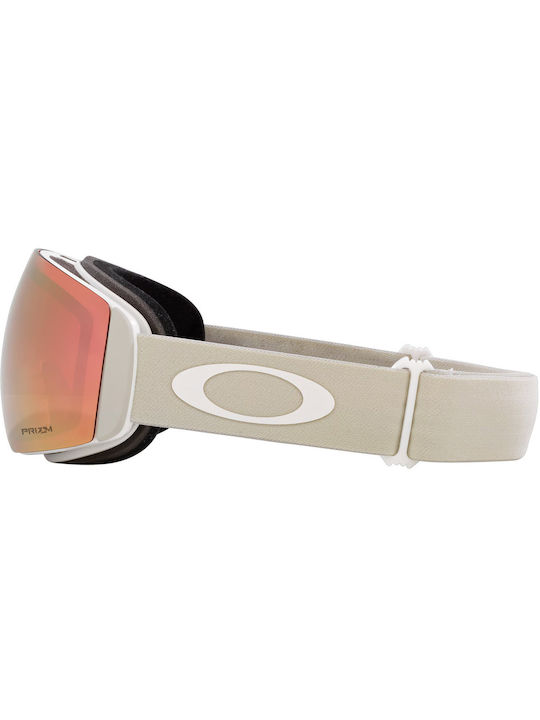 Oakley Flight Deck M Μάσκα Σκι & Snowboard Ενηλίκων Γκρι με Φακό σε Γκρι Χρώμα