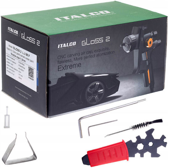 Premium Category Air Spray Paint Gun Italco Gloss 2 HVLP 1.3 mm