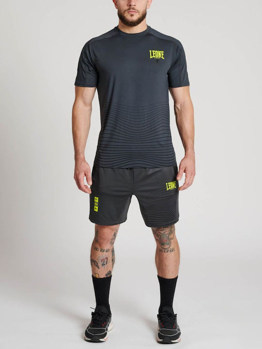 Leone 1947 Short Sleeve Shirt AB928 for Jiu-Jitsu / MMA Black
