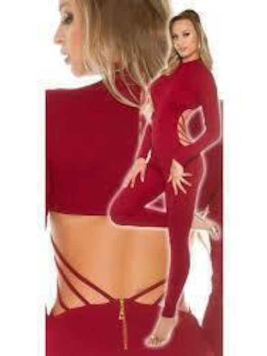 Women's One-piece Suit Red
