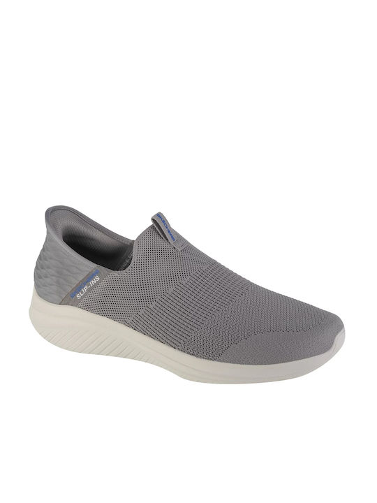 Skechers Ultra Flex 3.0 Smooth Men's Slip-Ons Gray